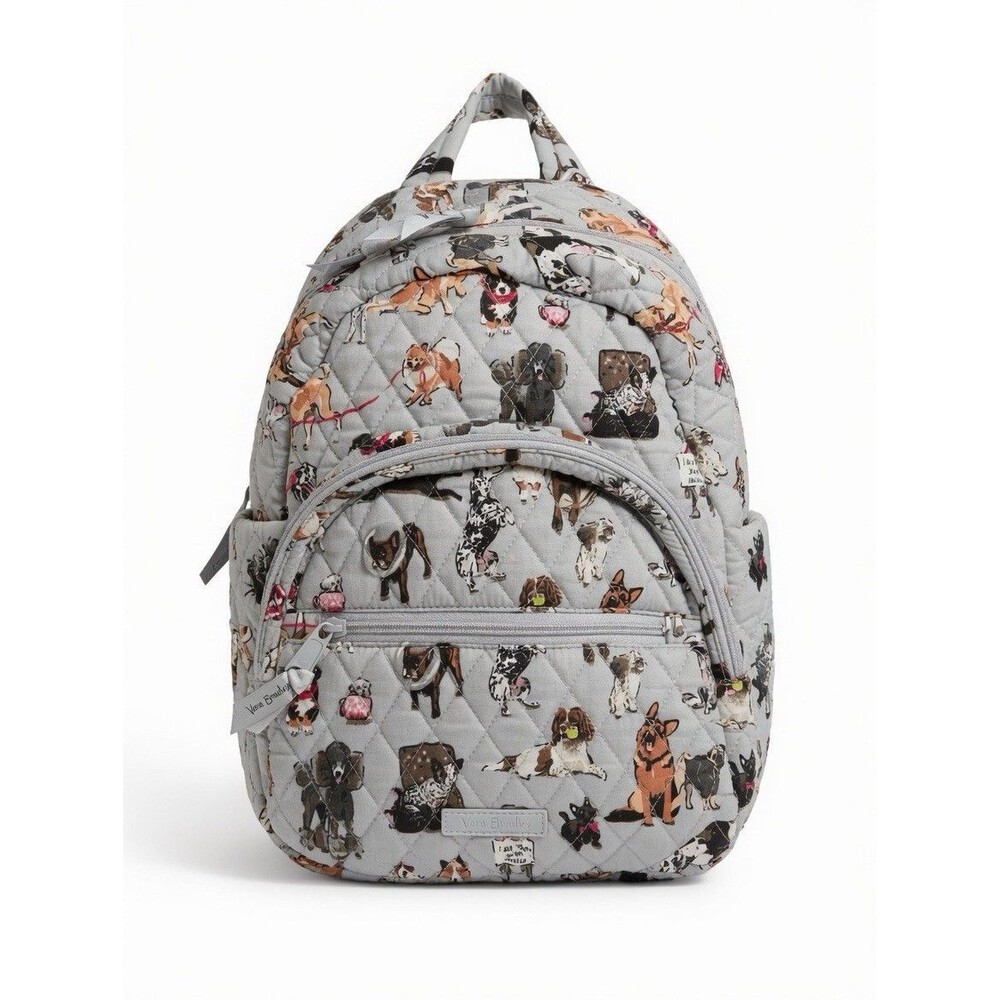 Vera Bradley Best In Show Dog Backpack 10”x13”x4” EUC Poodle Spaniel Pug Lab EUC